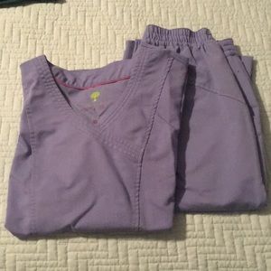 Purple label scrubs
